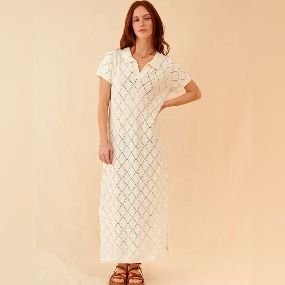 Garance Paris - Sindy Knit Dress - Ecru - SIZE S/M